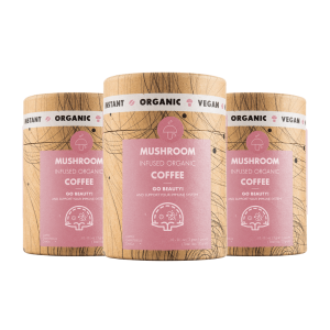 30 servings Go Beauty – organic instant coffee with Reishi and Lion's Mane